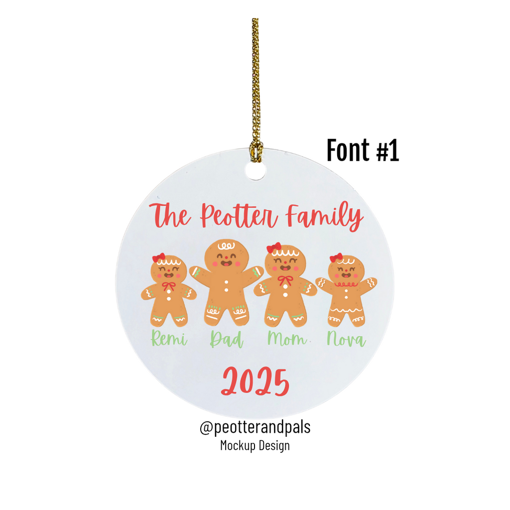 Custom Gingerbread Ornament