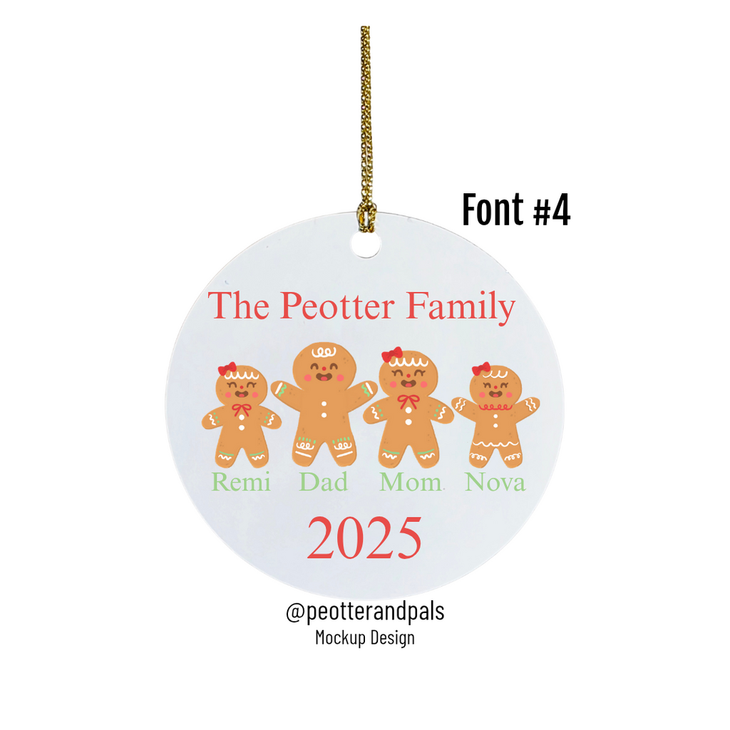 Custom Gingerbread Ornament