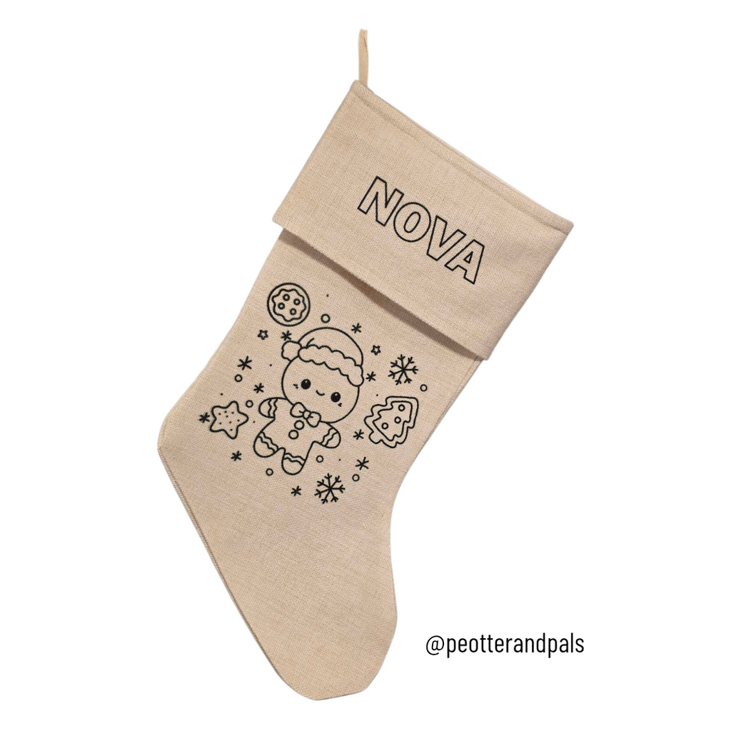 Customized Coloring Stocking