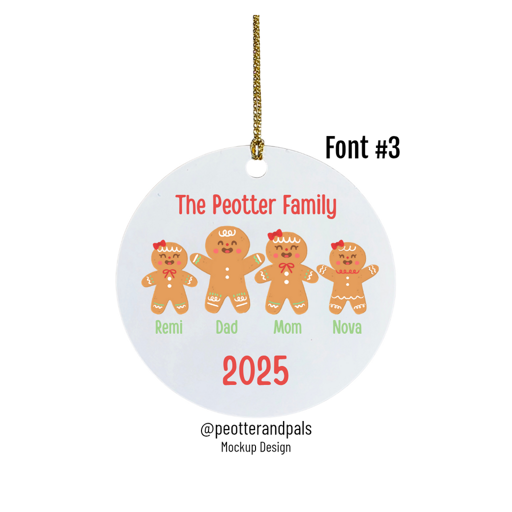 Custom Gingerbread Ornament