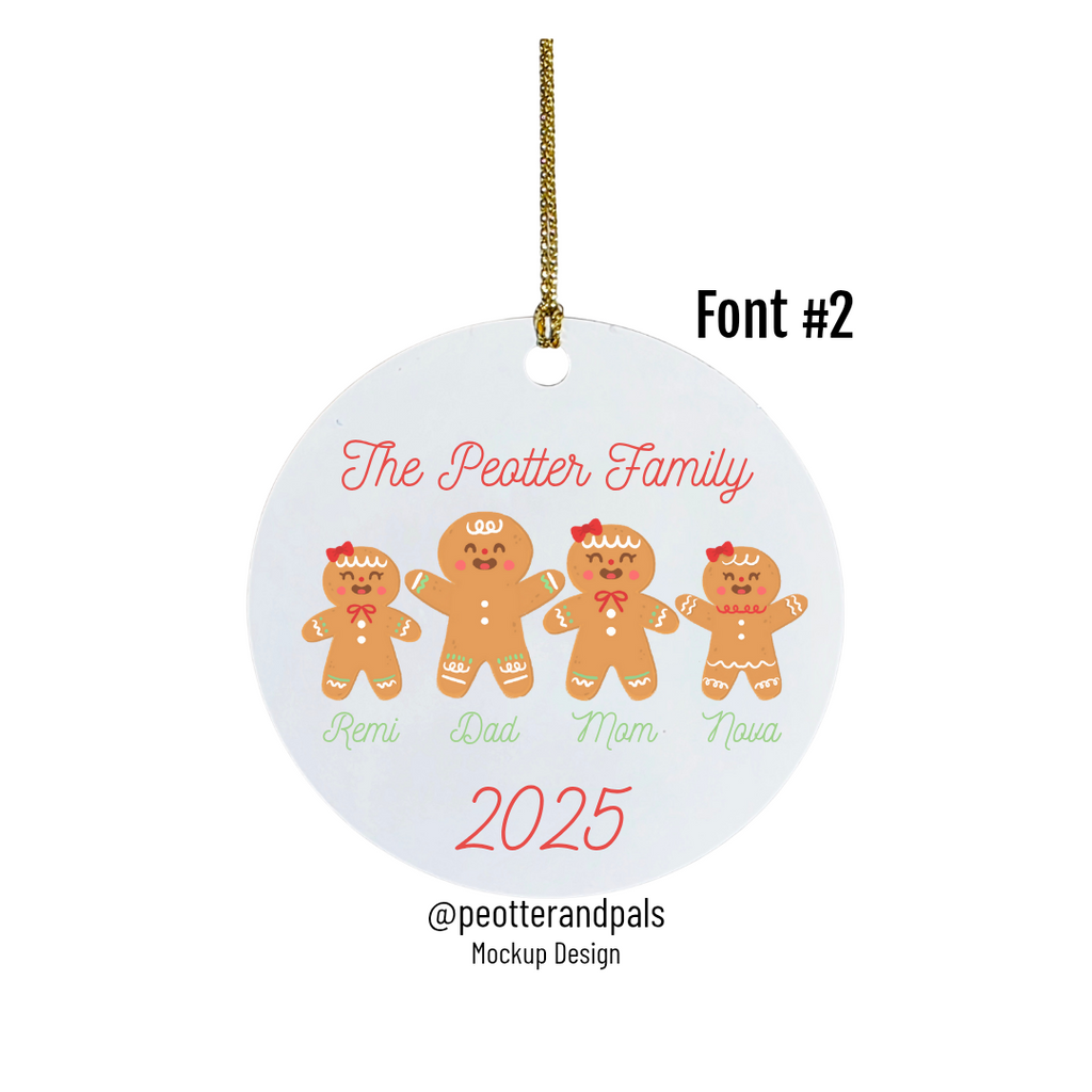 Custom Gingerbread Ornament