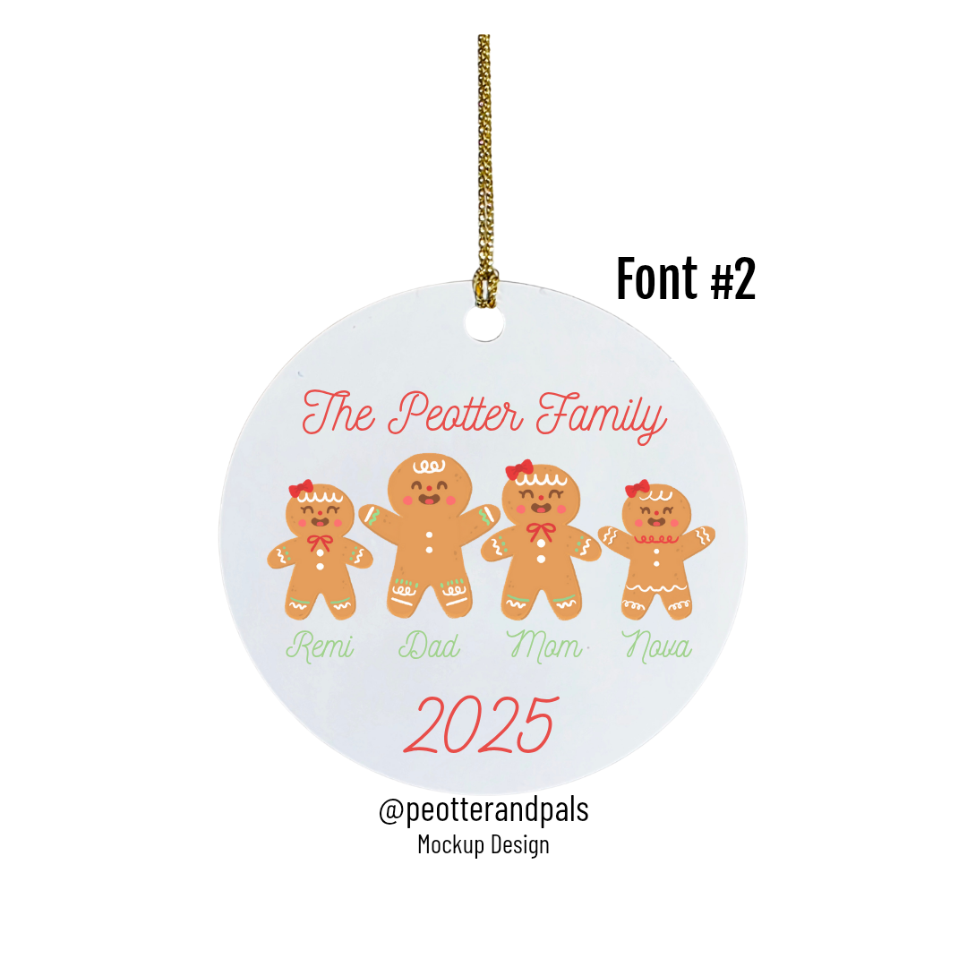Custom Gingerbread Ornament