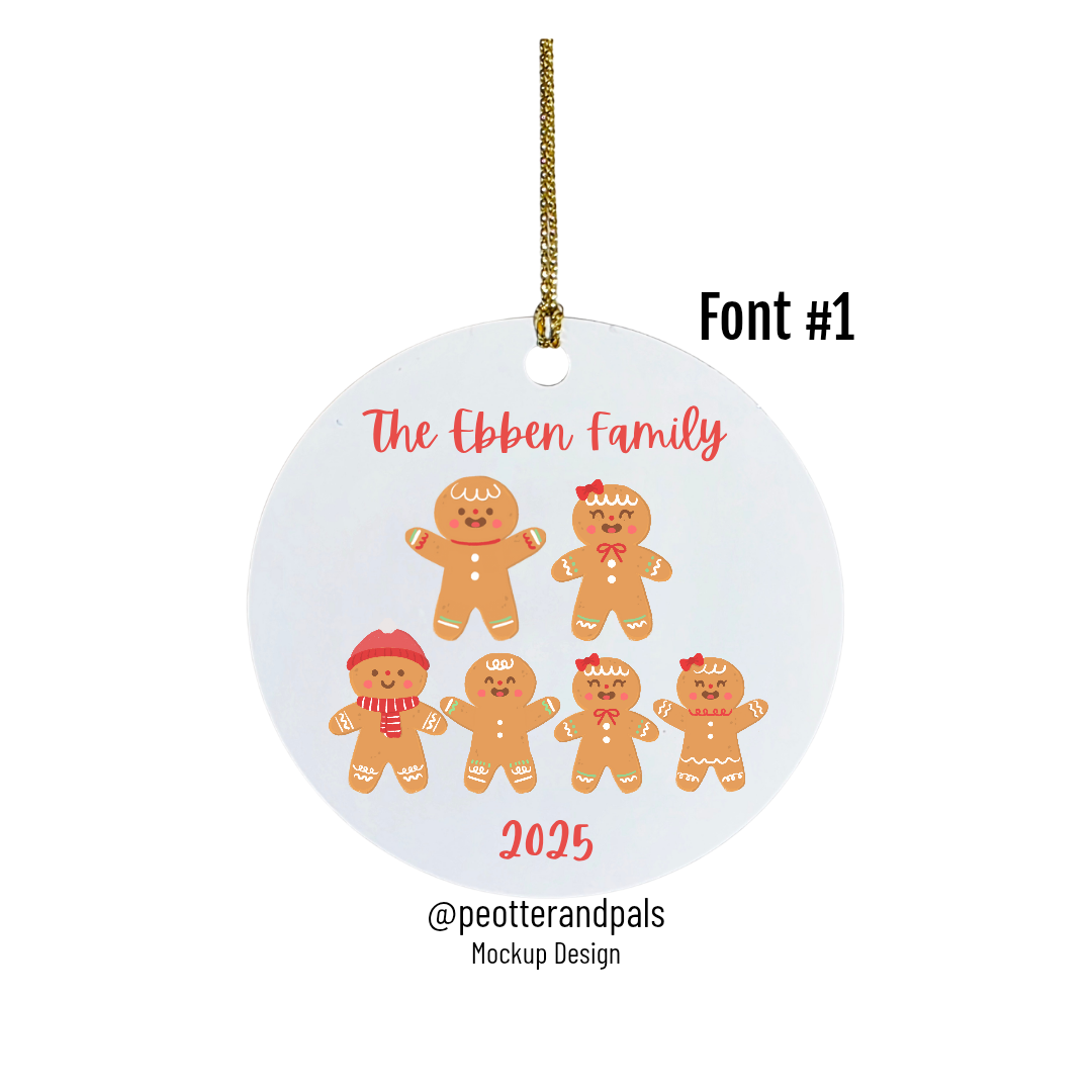 Custom Gingerbread Ornament
